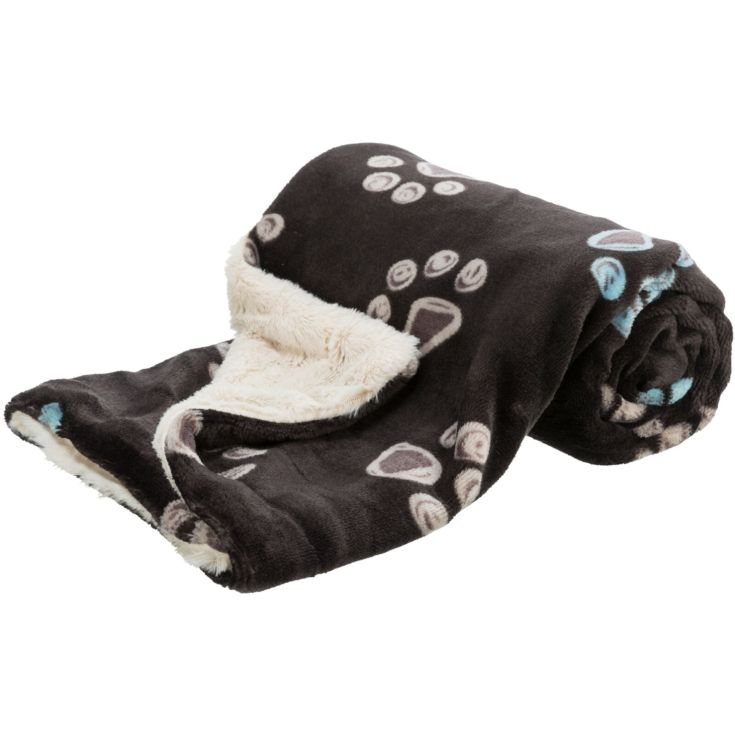 TRIXIE manta Jimmy taupe y beige