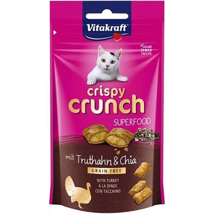 VITAKRAFT gato snack crispy crunch pavo y chia 60 gr
