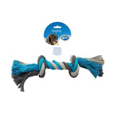 DUVO perro juguete cuerda anudada azul y gris 45 cm