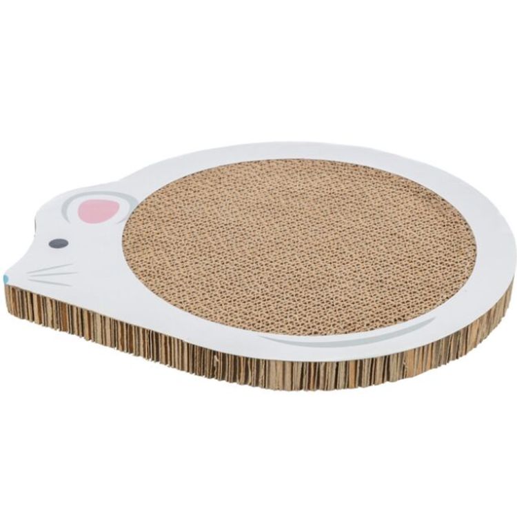 TRIXIE rascador carton raton catnip blanco