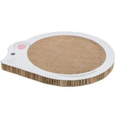 TRIXIE rascador carton raton catnip blanco