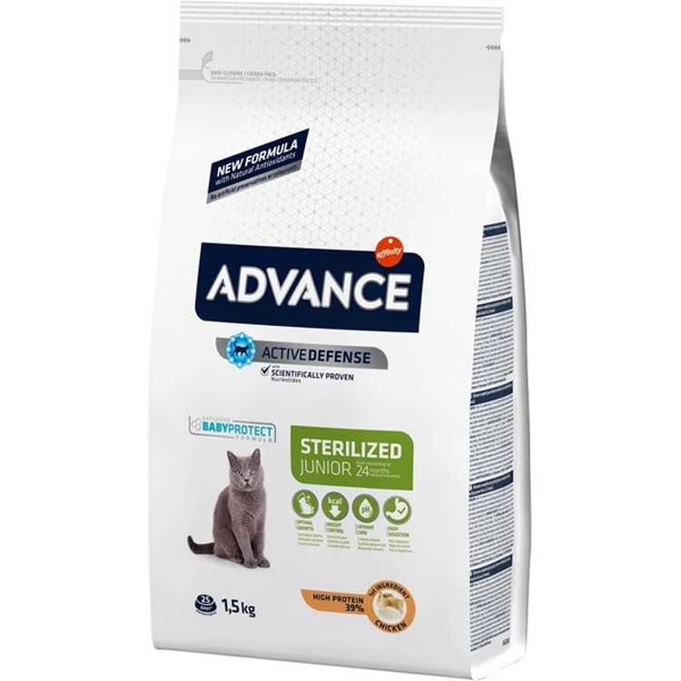 ADVANCE gato junior esterilizado 1.5 kg