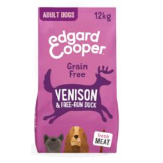 EDGARD&COOPER perro adulto grande venado y pato hipoalergenico 12 kg