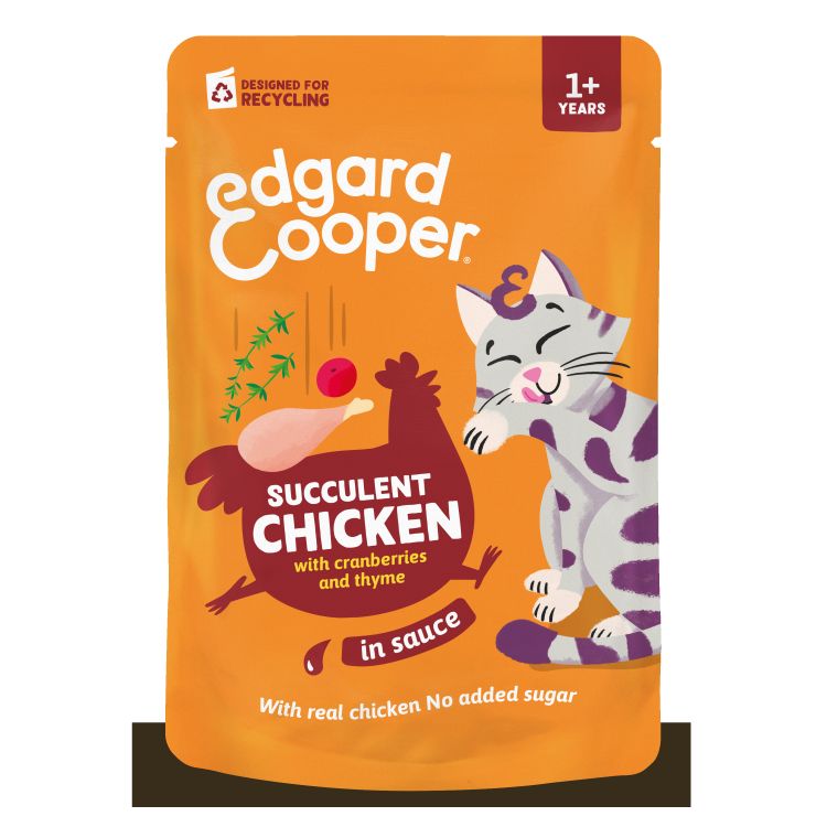 EDGARD&COOPER gato trocitos en salsa pouch 85 gr