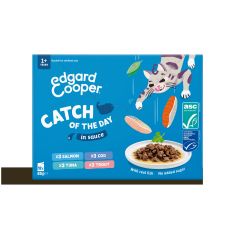 EDGARD&COOPER gato adulto Seleccion del mar en salsa pouch12x85 gr