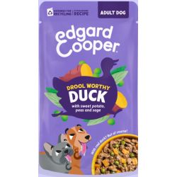 EDGARD&COOPER perro adulto estofado pato pouch 150 gr