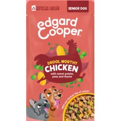 EDGARD&COOPER perro senior estofado pollo pouch 150 gr