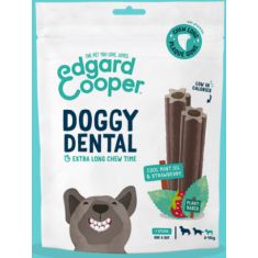 EDGAR&COOPER perro pequeño snack dental fresa 105 gr