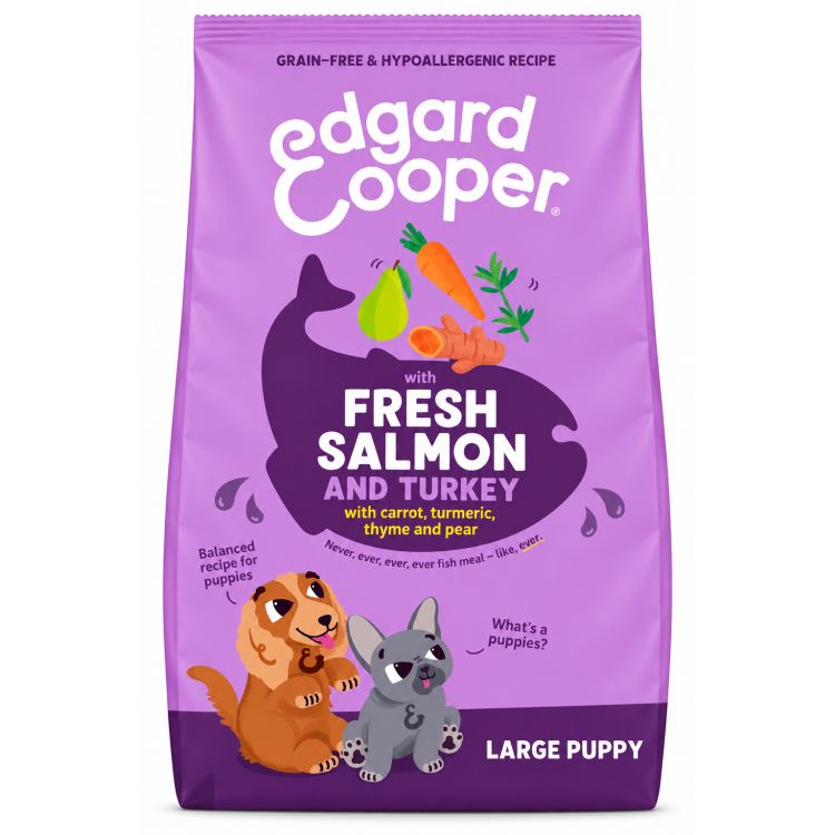 EDGAR&COOPER perro puppy salmon 2.5 kg