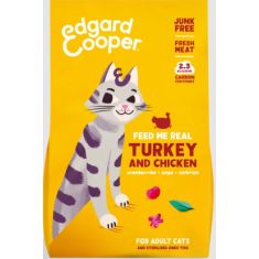 EDGAR&COOPER gato adulto pavo y pollo 2 kg