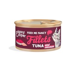 EDGAR&COOPER gato adulto wet filetes atun y pollo lata 70 gr
