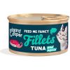 EDGARD&COOPER gato adulto wet filetes atun y calamar lata 70