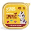 EDGARD&COOPER gato adulto pate pavo y pollo tarrina 85 gr