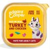 EDGARD&COOPER gato adulto wet pollo y pavo tarrina 85 gr