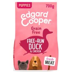 EDGARD&COOPER perro puppy pollo, pato, frutas, zanahoria y guisantes 700 gr