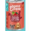 EDGARD&COOPER perro senior pollo y salmon lata 400 gr