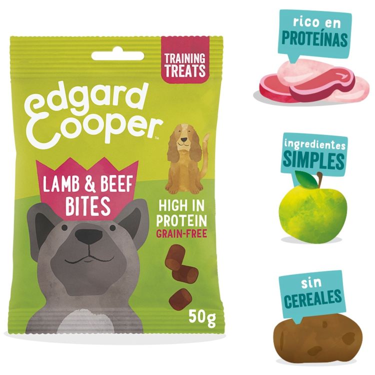 EDGAR&COOPER perro snack cordero y ternera 50 gr
