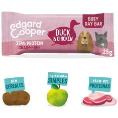 EDGARD&COOPER perro snack barritas pato y pollo
