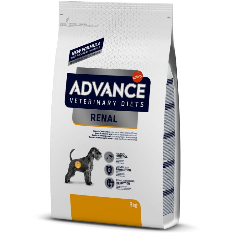 ADVANCE perro adulto dieta renal failure 3 kg