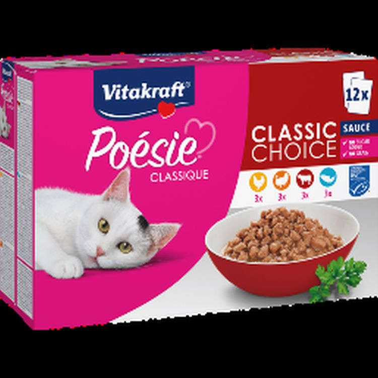 VITAKRAFT gato adulto Poesie classic salsa pouch 12x85 gr