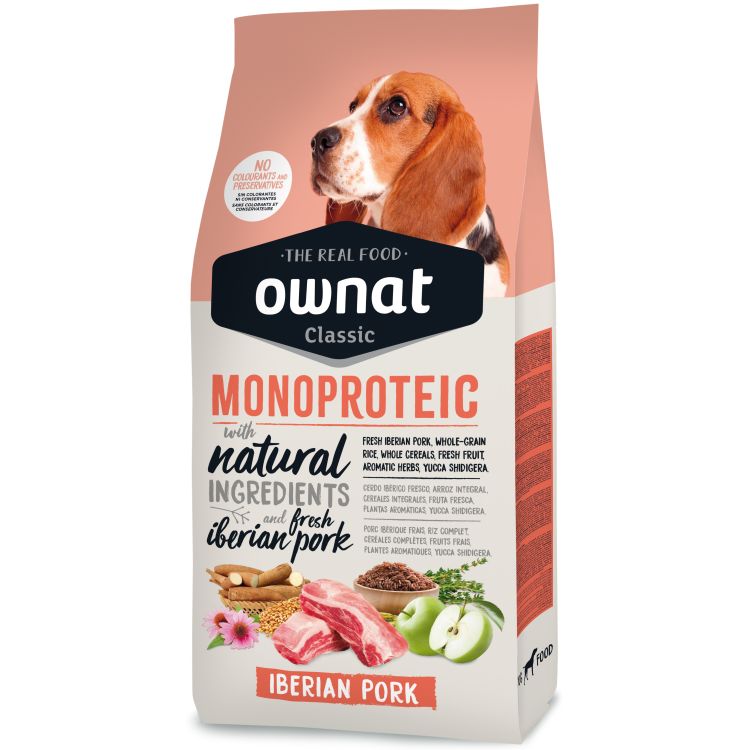 OWNAT perro adulto Classic monoproteico cerdo iberico