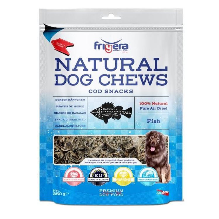 FRIGERA perro snacks de bacalao 250 gr