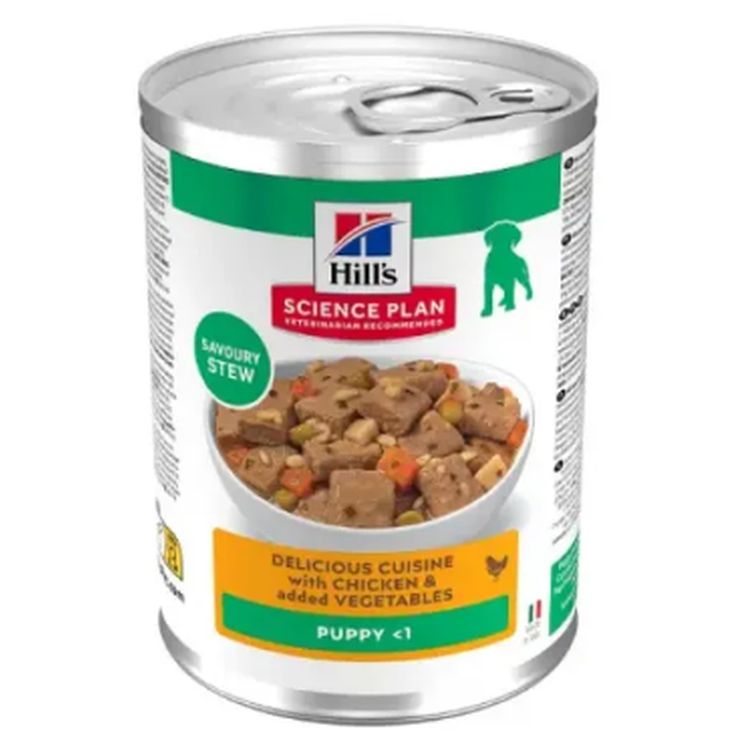 HILLS SP perro estofado pollo y verduras lata 363 gr