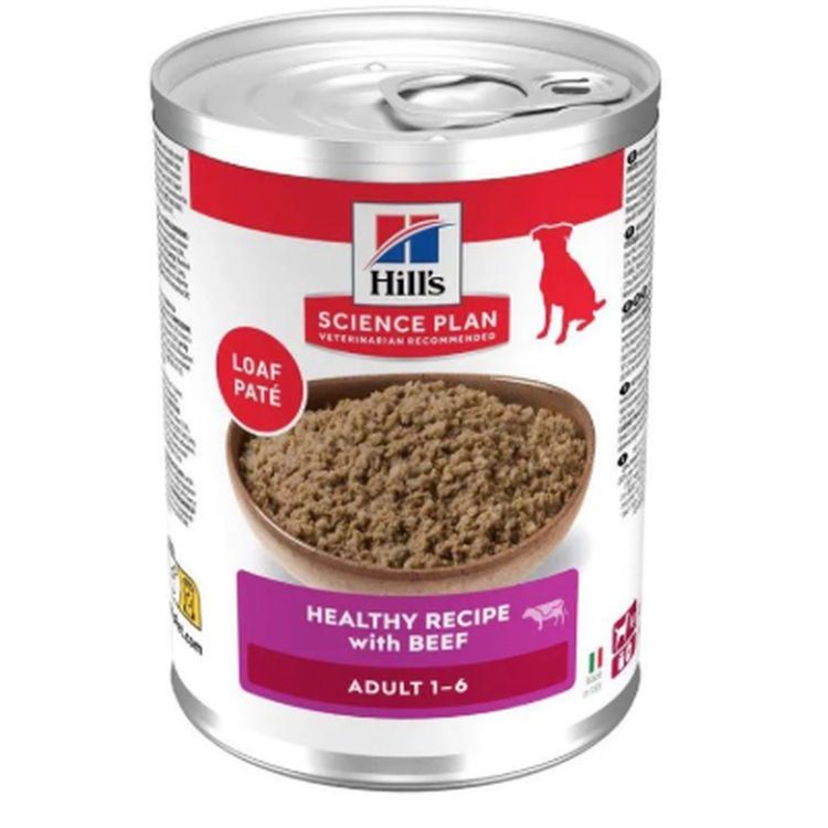 HILLS SP perro estofado vacuno y verduras lata 363 gr
