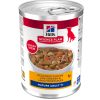 HILLS SP perro mature estofado pollo y verduras lata 363 gr
