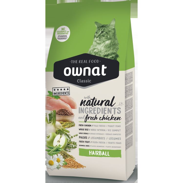 OWNAT gato adulto Classic hairball