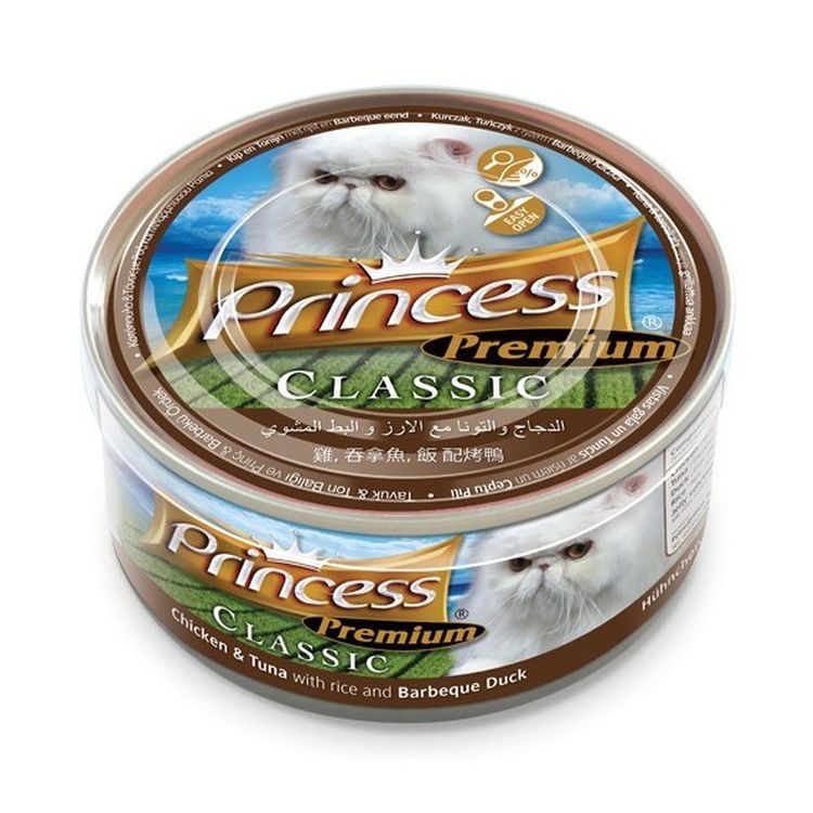 PRINCESS gato adulto pollo atun pato lata 170 gr