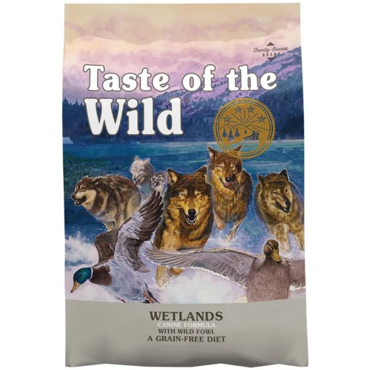 TASTE OF THE WILD perro adulto Wetlands pato codorniz