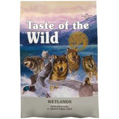 TASTE OF THE WILD perro adulto Wetlands pato codorniz