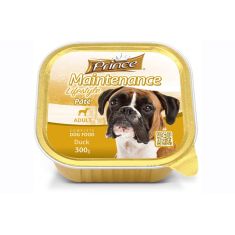 PRINCE perro adulto pate pato tarrina 300 gr