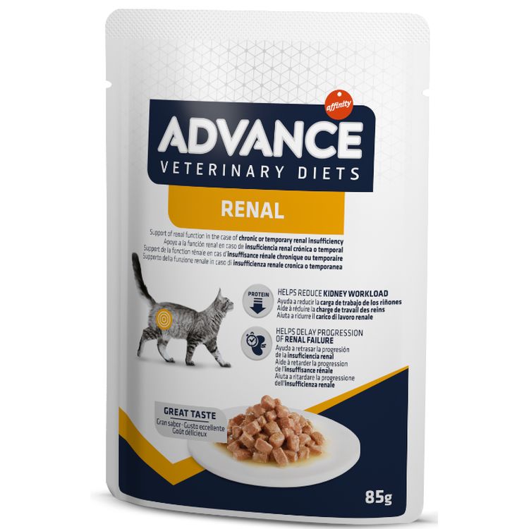 ADVANCE gato adulto dieta renal pouch 85 gr