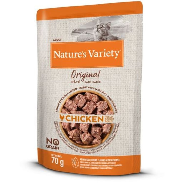 NATURES VARIETY gato adulto Original pollo pouch 70 gr