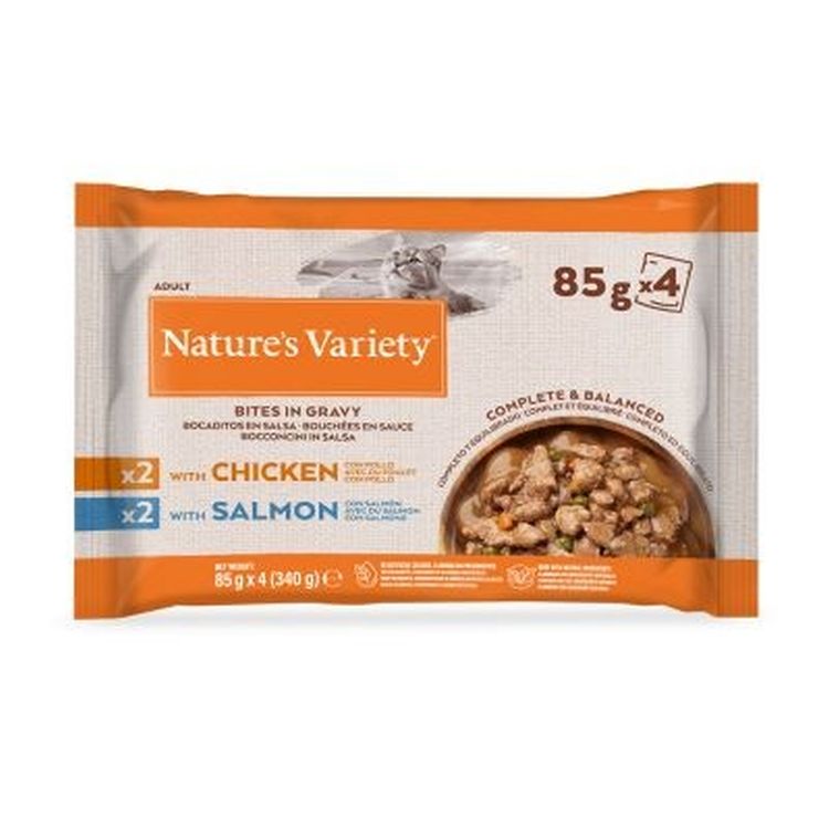 NATURES VARIETY gato adulto Original flowp pouch 4x85 gr