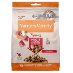 NATURES VARIETY perro snack Toppers ternera