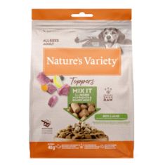 NATURES VARIETY perro snack Toppers cordero 40 gr