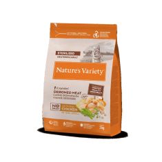 NATURES VARIETY gato adulto esterilizado HG pollo
