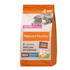 NATURES VARIETY gato kitten HG pescado blanco