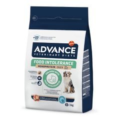 ADVANCE perro adulto dieta food intolerance pato