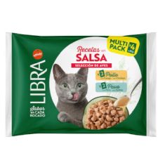LIBRA gato adulto pollo y pavo salsa pouch 4x85 gr