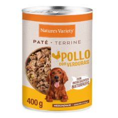 NATURES VARIETY perro puppy medium maxi pollo pate lata 400 gr