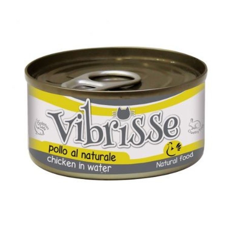 VIBRISSE gato adulto pollo natural lata 70 gr
