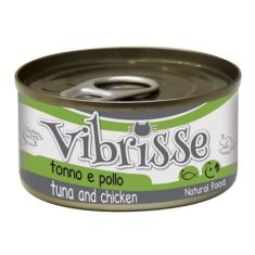 VIBRISSE gato adulto atun y pollo lata 70 gr