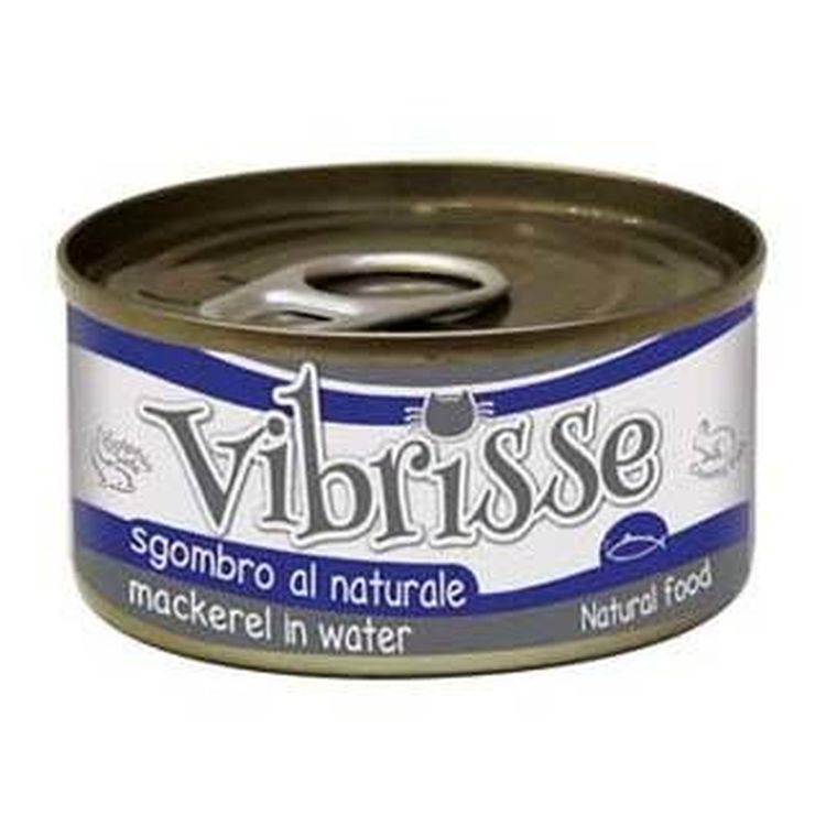 VIBRISSE gato adulto caballa natural lata 70 gr