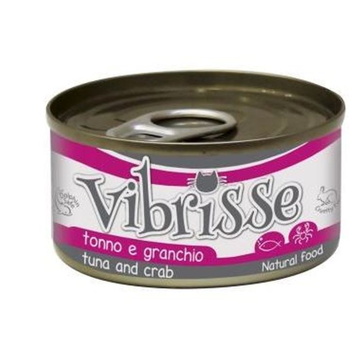 VIBRISSE gato adulto atun y cangrejo lata 70 gr