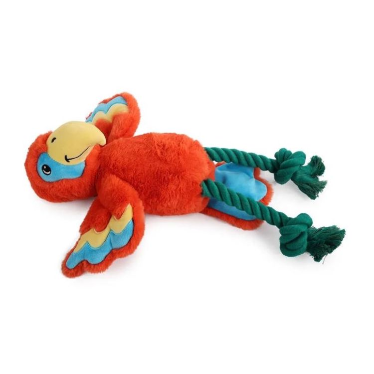 AFP perro juguete Safari jungle loro con cuerda