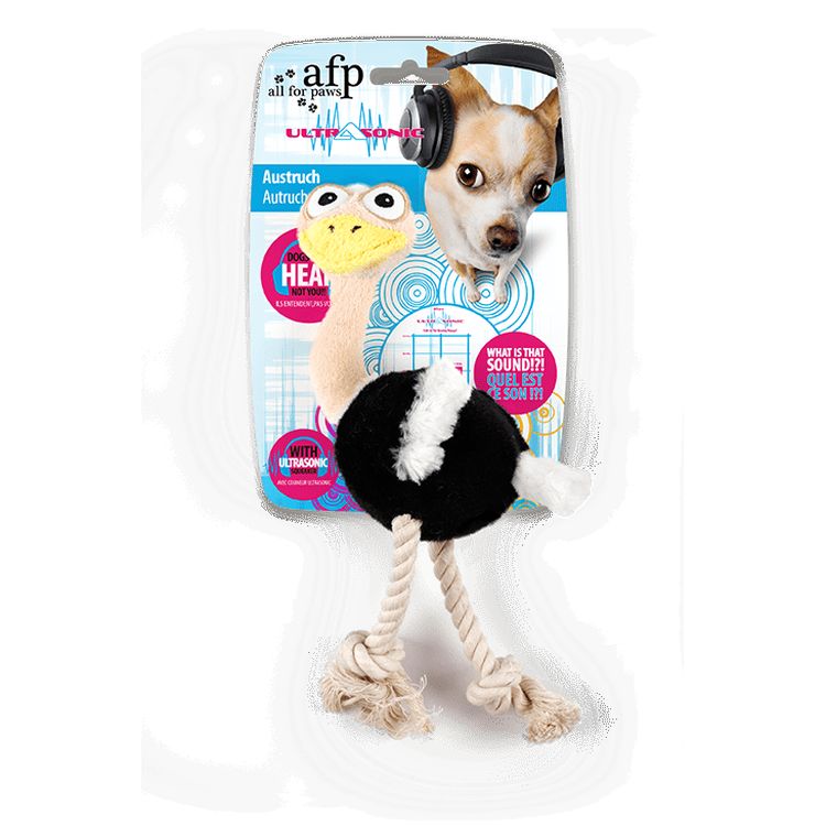AFP perro juguete Safari jungle avestruz con cuerda